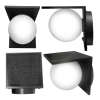 $ KINKIET LED SOLAR 1000lm PIR SPHERE